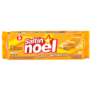 Saltín Noel Cracker mit Käse und Butter Geschmack, asiatischer Snack.