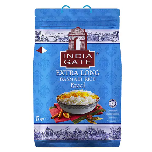 Asiatischer Basmati-Reis, Extra Long, 1kg, India Gate, Online-Shop.