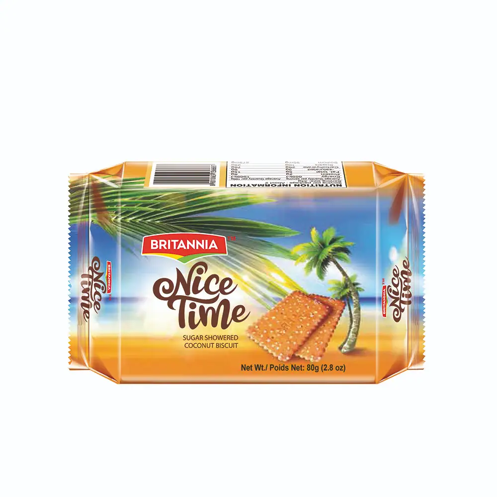 Britannia Nice Time Kokosnusskeks, 90g, asiatischer Snack.