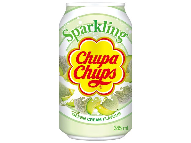 Erfrischende Chupa Chups Sparkling Melon Getränkedose.