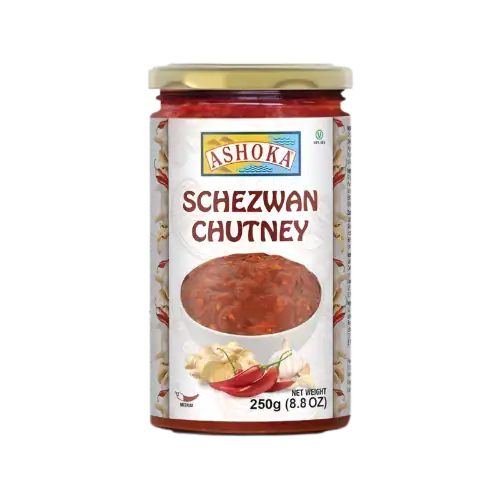 Schezwan Chutney von ASHOKA, asiatischer Geschmack, 250g, online kaufen.