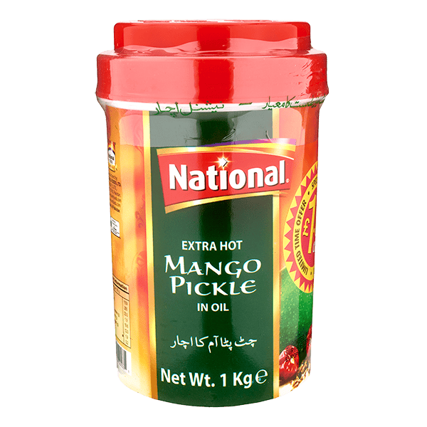 Asiatische Lebensmittel Online-Shop, scharfer Mango Pickle in 1kg Dose.