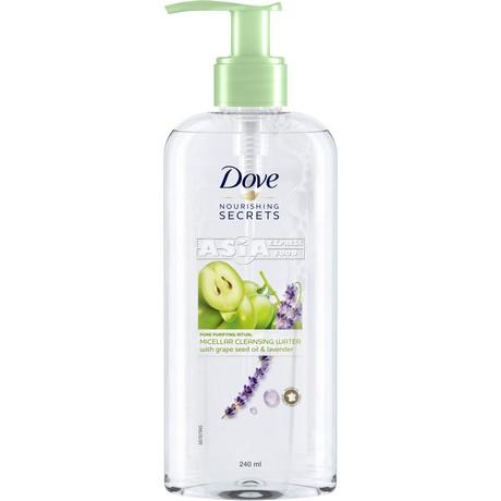 Dove Micellar Reinigungswasser mit Traube & Lavendel, 240ml, asiatischer Lebensmittel Online-Shop.