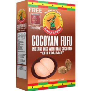 Asiatischer Lebensmittel Online-Shop, Cocoyam Fufu Verpackung mit Erdnüssen.