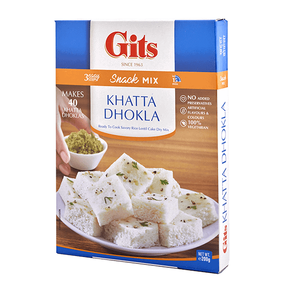 Asiatischer Khatta Dhokla Mix, vegetarisch, ohne künstliche Zusätze, 200g.