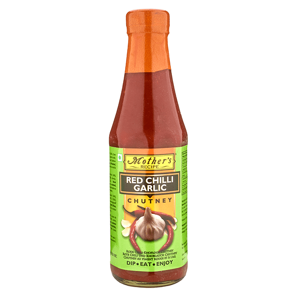 Asiatische Lebensmittel Online-Shop, rote Chilli-Garlic-Sauce in Flasche.