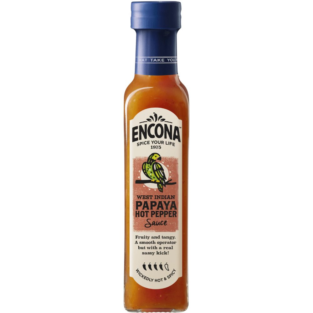 Asiatischer Lebensmittelladen - Encona Papaya Pfeffer Sauce 142 ml.