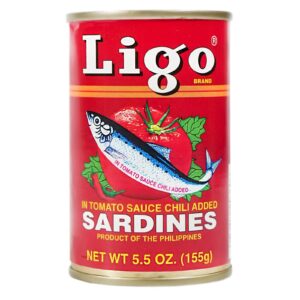 Ligo Sardinen in Tomatensauce mit Chili, asiatischer Lebensmittel Online-Shop.