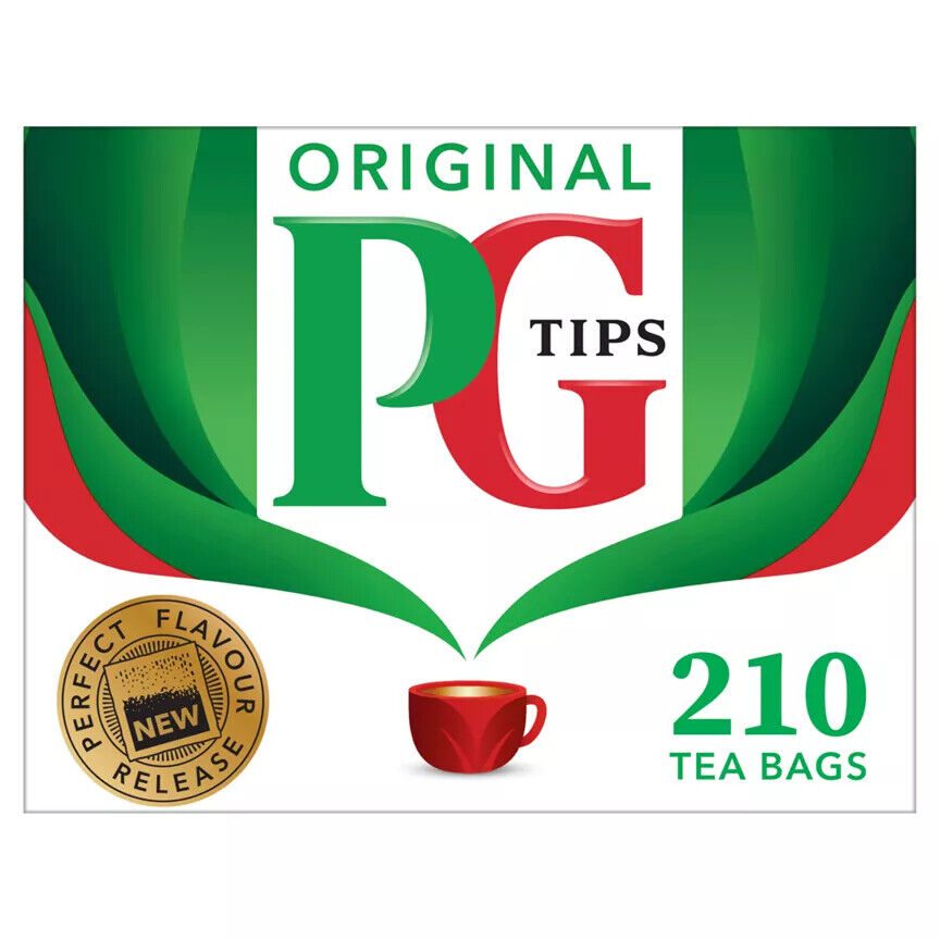 Original PG Tips Tee mit 210 Teebeuteln, asiatische Lebensmittel Online-Shop.