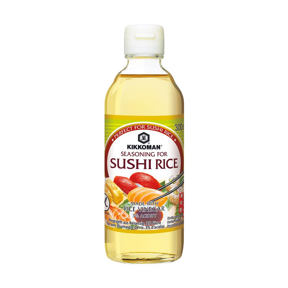 KIKKOMAN Sushi-Reis-Essig 300ml für Sushi und asiatische Gerichte.