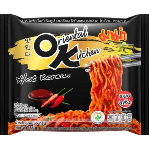 Asiatische Instant-Nudeln mit scharfer koreanischer Würze, 85g.