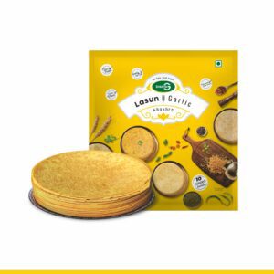 Asiatische Lebensmittel Online-Shop, Lasun Khakhra, 200g, authentisch, knusprig, Gewürze, vegetarisc.