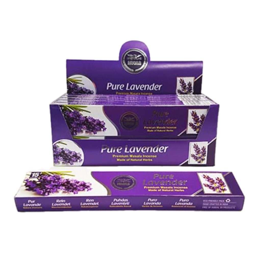 Asiatischer Lebensmittelladen - Lavendel Räucherstäbchen, natürliche Duftstoffe.