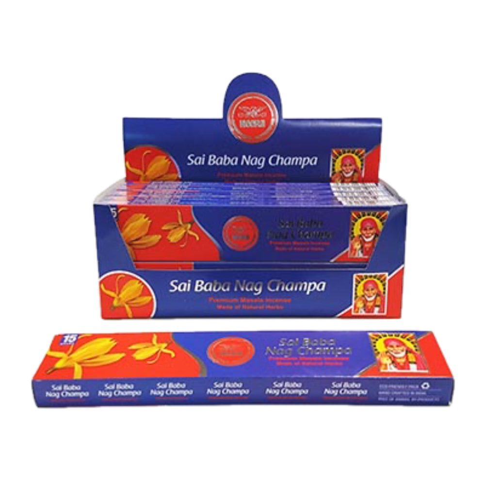 Asiatischer Lebensmittelladen - Nag Champa Räucherstäbchen Packung.