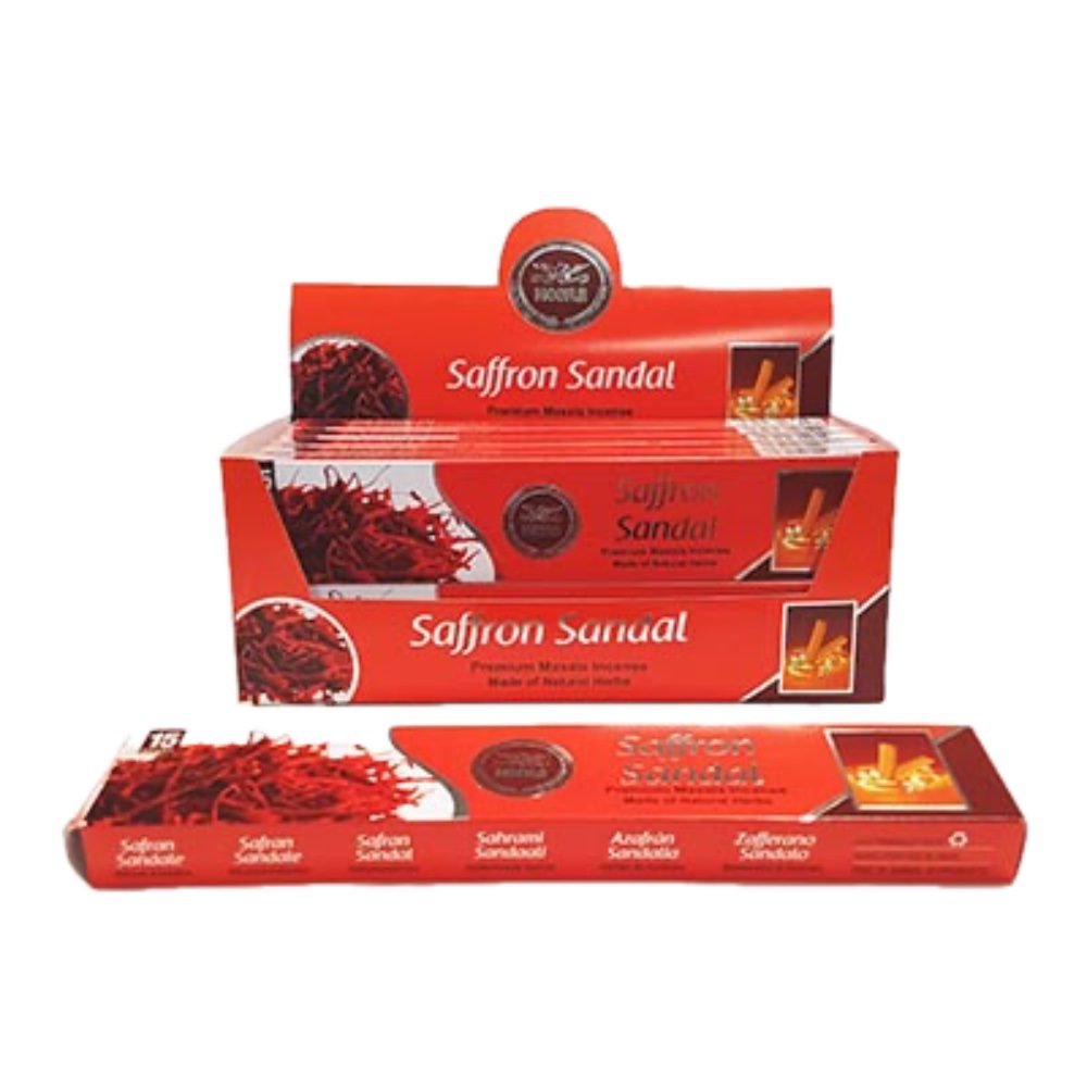 Asiatischer Lebensmittelladen - Safran Sandalholz, Räucherstäbchen für Aromatherapie und Dekoration.