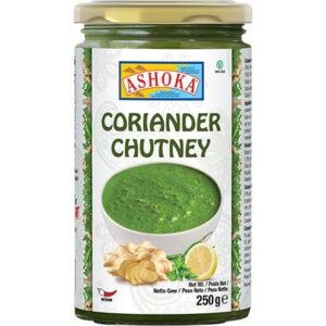 Asiatische Lebensmittel Online-Shop, Koriander Chutney in Glas, 250g, frisch und aromatisch.