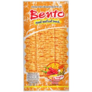 Asiatischer Snack mit Meeresfrüchten, scharf gewürzt, für asiatische Gerichte.
