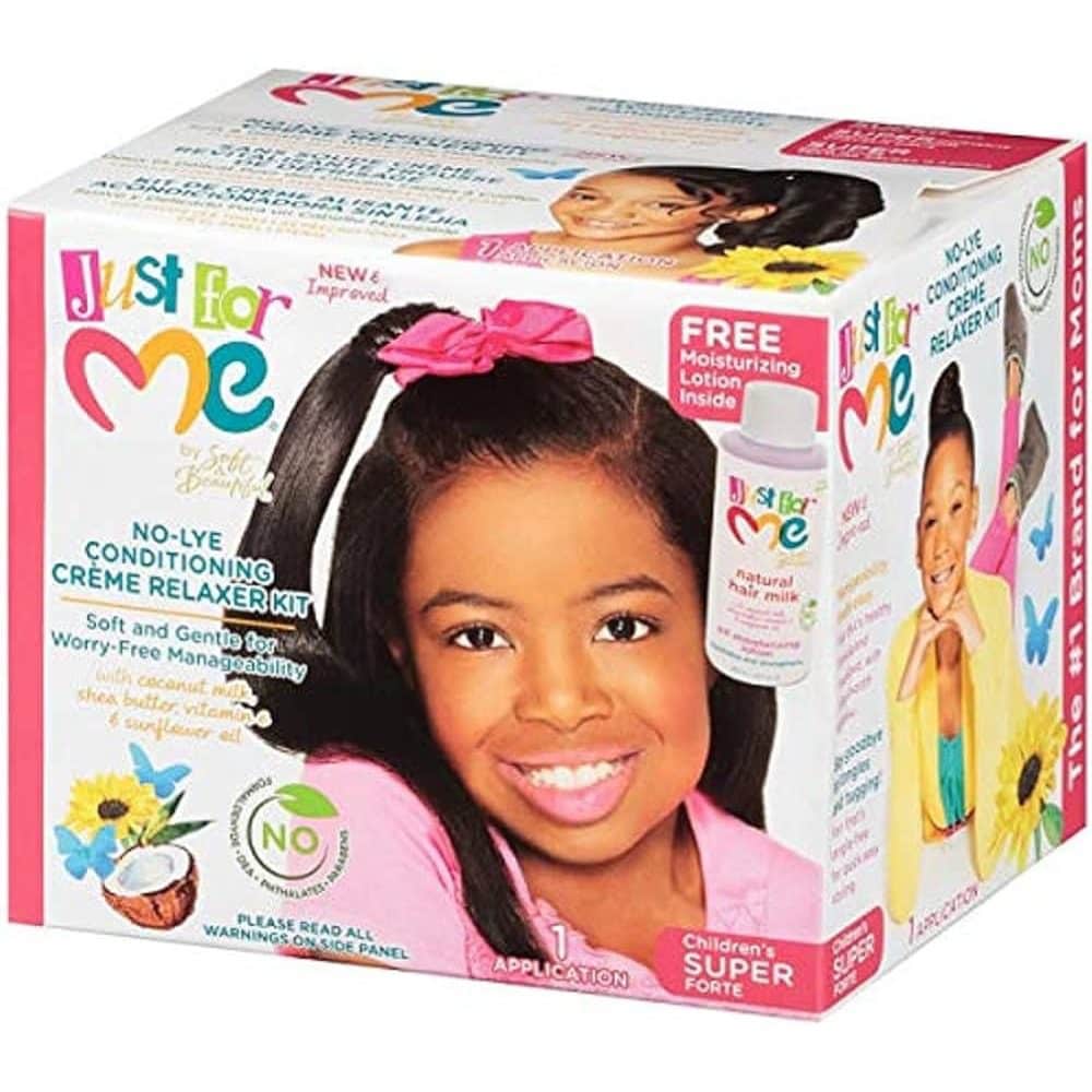 Asiatischer Lebensmittel Online-Shop, Verpackung des JUST FOR ME Creme Relaxer Super.