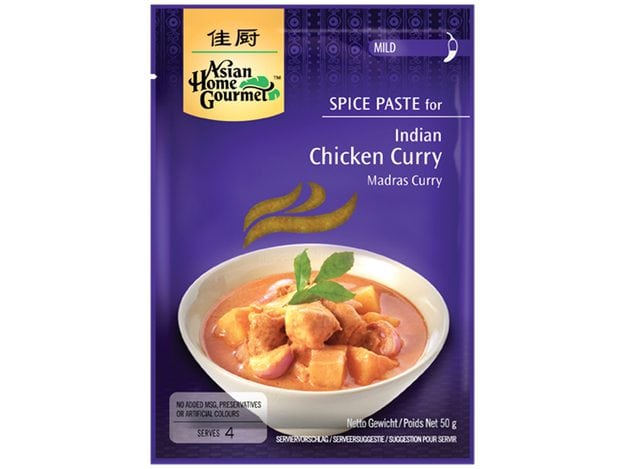 Asiatischer Lebensmittel Online-Shop, Chicken Curry Gewürz, Madras Curry, 50g.