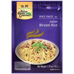 Asiatischer Biryani-Reis im Online-Shop, 50g Packung.