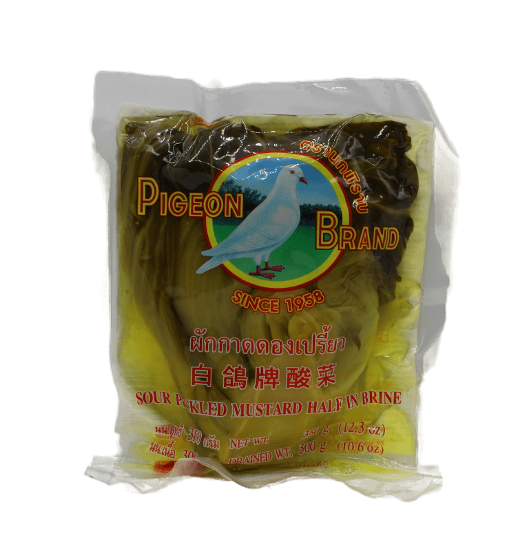 Asiatischer Senf in Verpackung, asiatische Lebensmittel Online-Shop.