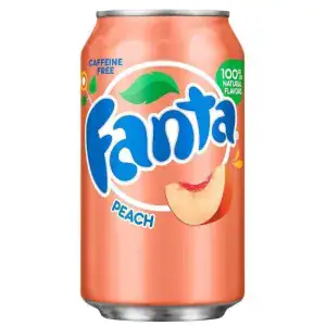 FANTA Peach 355ml Getränkedose, asiatischer Lebensmittel Online-Shop.