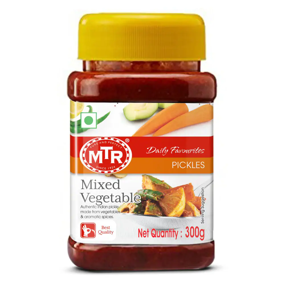 Asiatischer Lebensmittel Online-Shop, MTR Mixed Vegetable Pickle 300g.