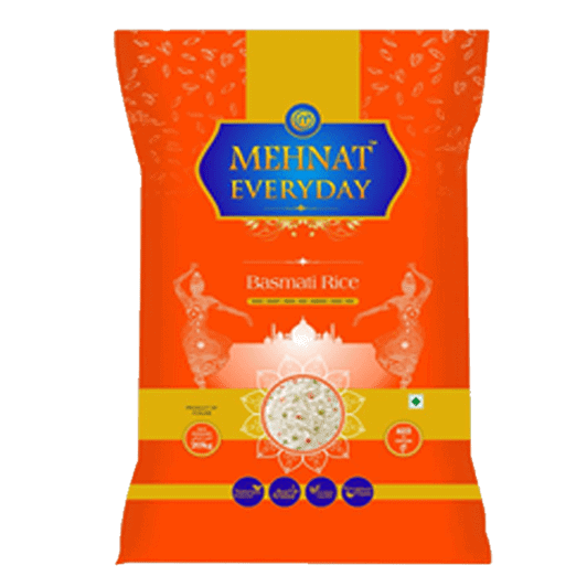 Asiatische Lebensmittel Online-Shop, Basmati Reis in Verpackung, asiatischer Supermarkt.