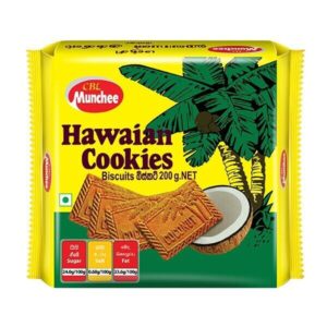 Asiatischer Hawaii-Kekse in Verpackung mit Palmenmotiv, 200g.