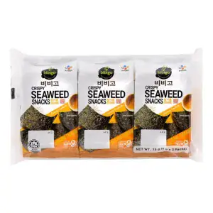 Asiatischer Lebensmittelladen mit BIBIGO Seetang-Snacks.