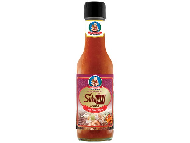 Asiatische Sukiyaki Sauce für authentischen Geschmack, 250ml Flasche.
