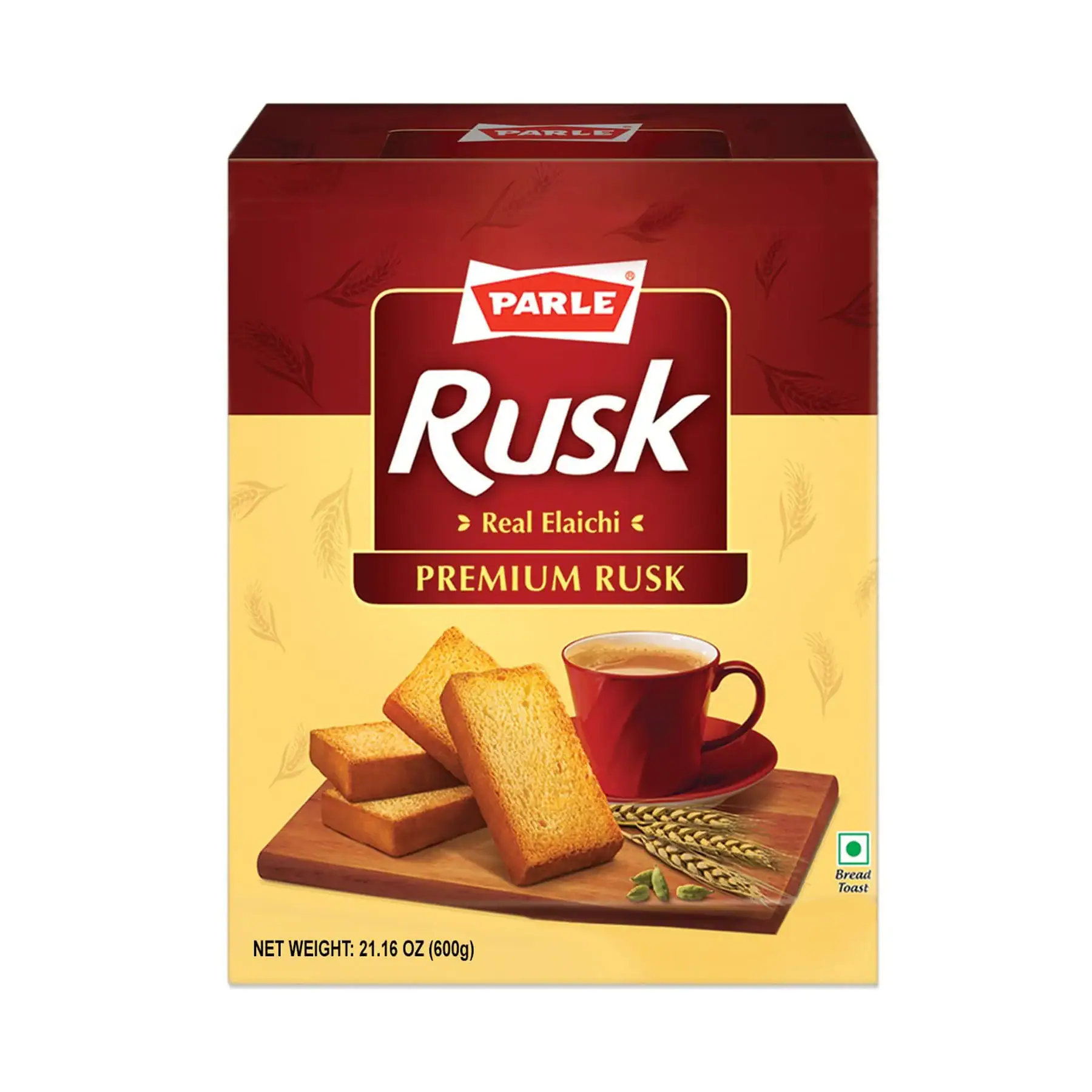 Asiatischer Lebensmittelladen - PARLE Kardamom Rusk 600g, Premium Gewürzgebäck.
