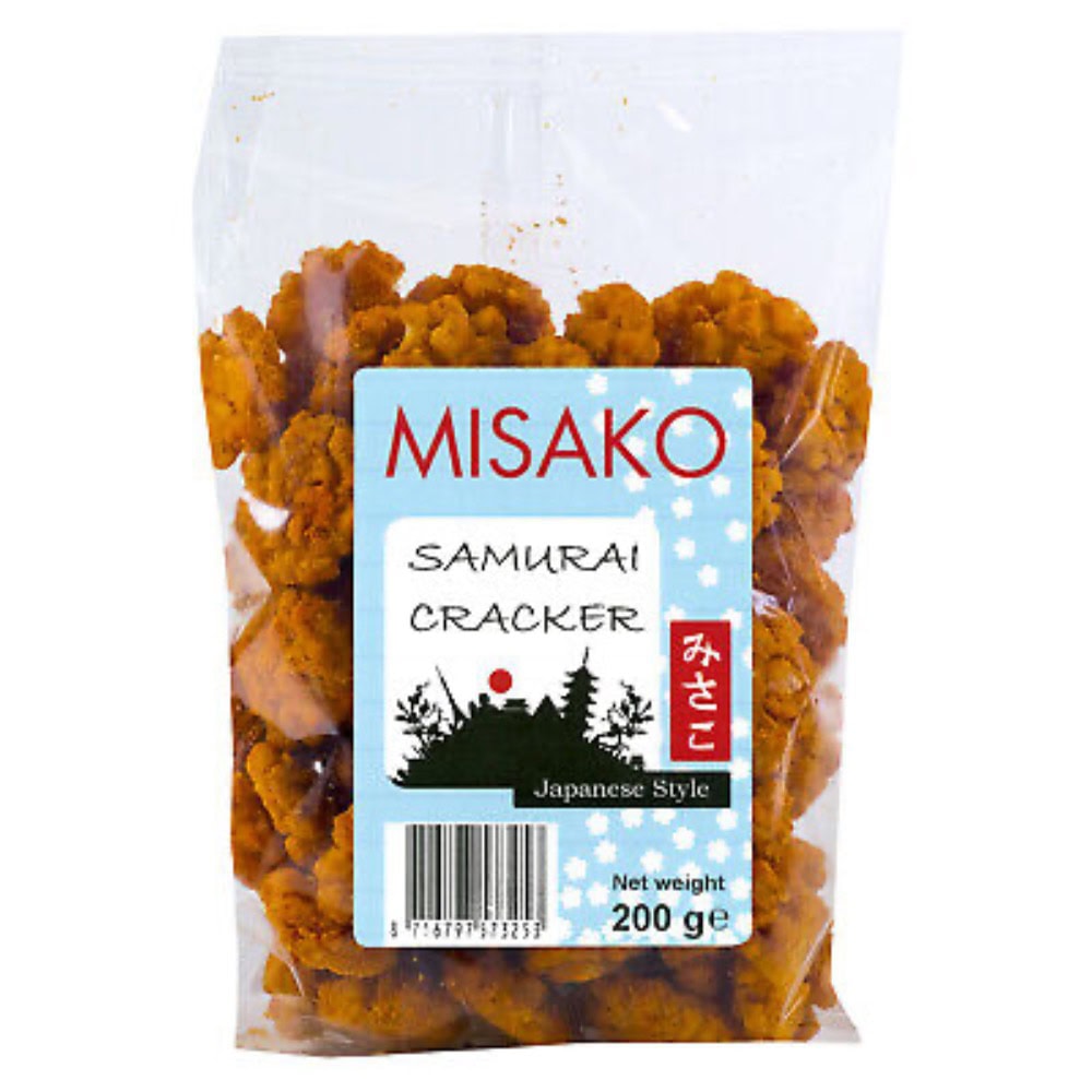 Asiatische Lebensmittel Online-Shop, Misako Samurai Crackers 200g.