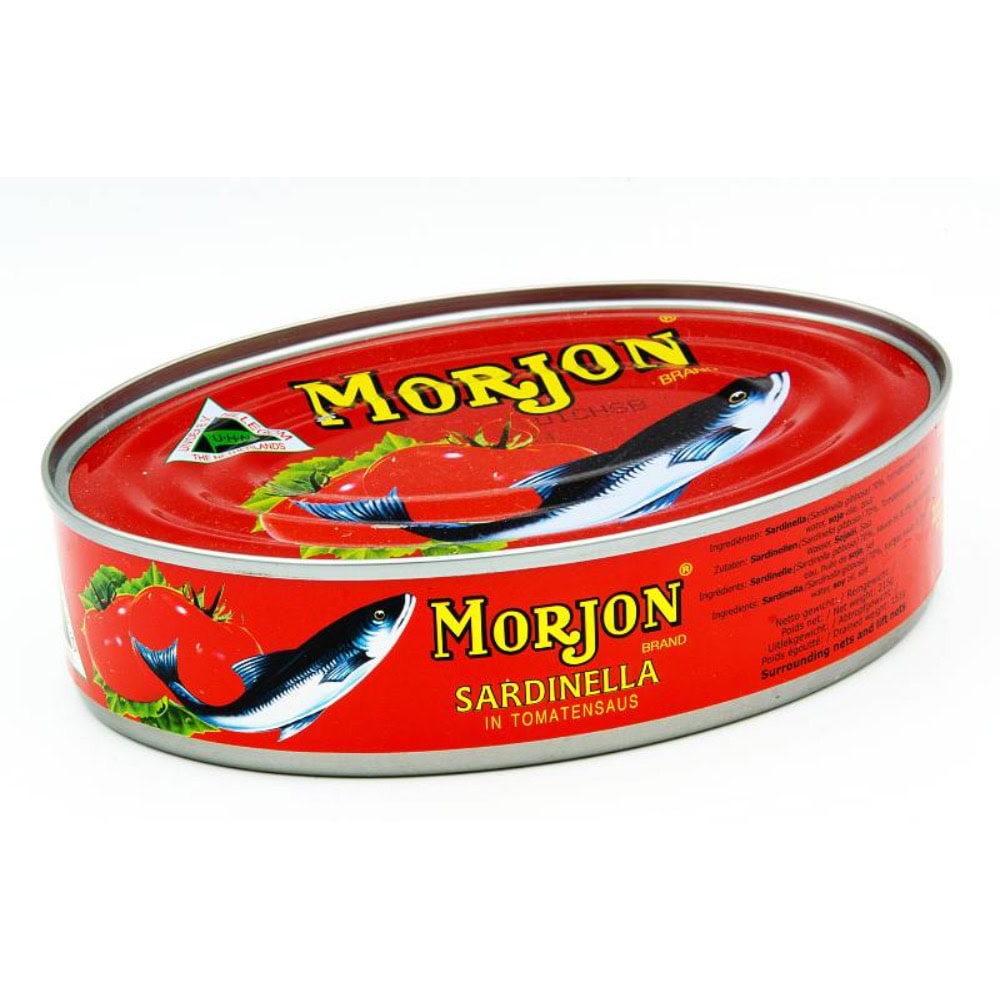 MORJON Sardinella in Tomatensauce, asiatischer Lebensmittelladen.
