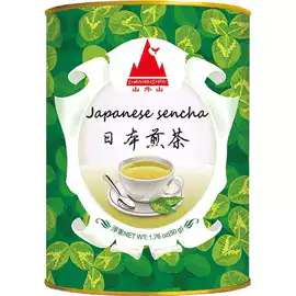 Asiatischer Sencha Tee in Dose, authentisch und frisch, ideal für Teeliebhaber.