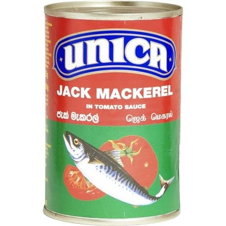 Asiatische Lebensmittel Online-Shop, Jack Mackerel in Tomatensauce, 425g Dose.