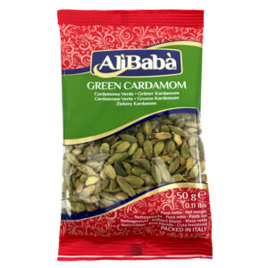 Asiatische Lebensmittel Online-Shop, Grüner Kardamom in Packung, 50g.