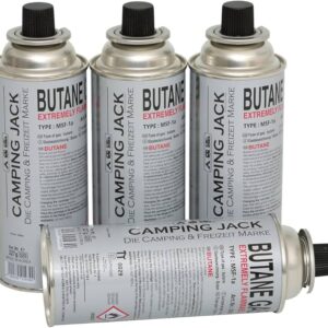 Camping-Gas Butane 4er-Pack, ideal für Outdoor-Aktivitäten.