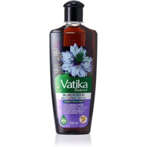Asiatische Lebensmittel Online-Shop, Schwarzkümmel Haaröl von VATIKA, 200ml Flasche.