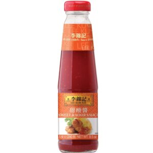 Asiatische Lebensmittel Online-Shop, Süß-Sauer Sauce in Flasche.
