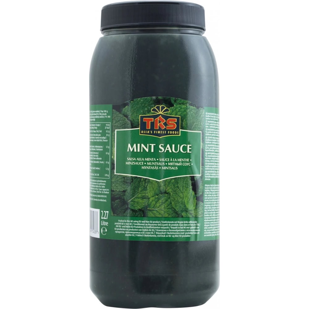 Asiatische Lebensmittel Online-Shop, Minzsauce in 2,27L Flasche, frischer Geschmack.