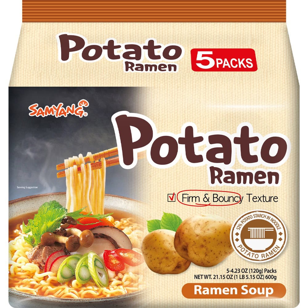 Asiatischer Kartoffel Ramen 5er Pack, asiatische Lebensmittel Online-Shop.