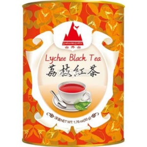 Asiatische Lebensmittel Online-Shop, Lychee Black Tea in Dose, asiatischer Schwarztee.