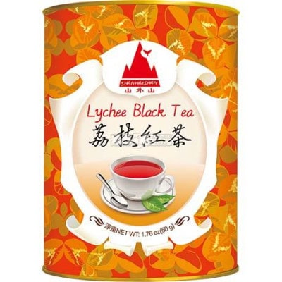 Asiatische Lebensmittel Online-Shop, Lychee Black Tea in Dose, asiatischer Schwarztee.