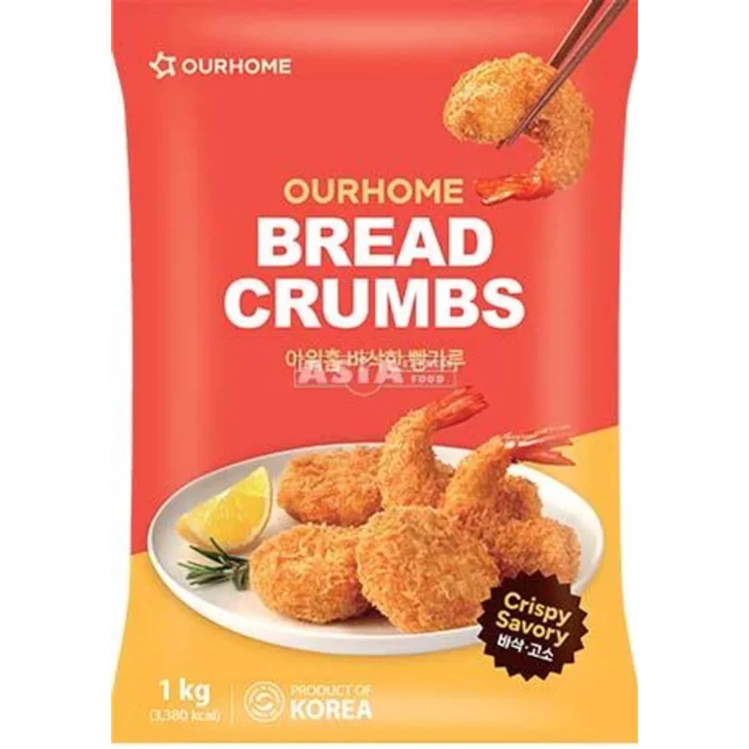 Knusprige Bread Crumbs für asiatische Gerichte, 1kg, Korea.