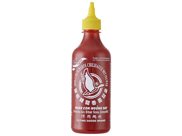 Sriracha Ingwer Chili Sauce Flasche, asiatischer Lebensmittel Online-Shop.