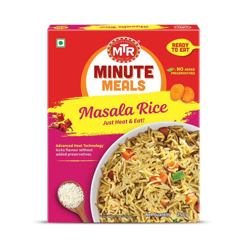 Asiatischer Lebensmittelladen - Masala Rice, 250g, schnelle Mahlzeit.