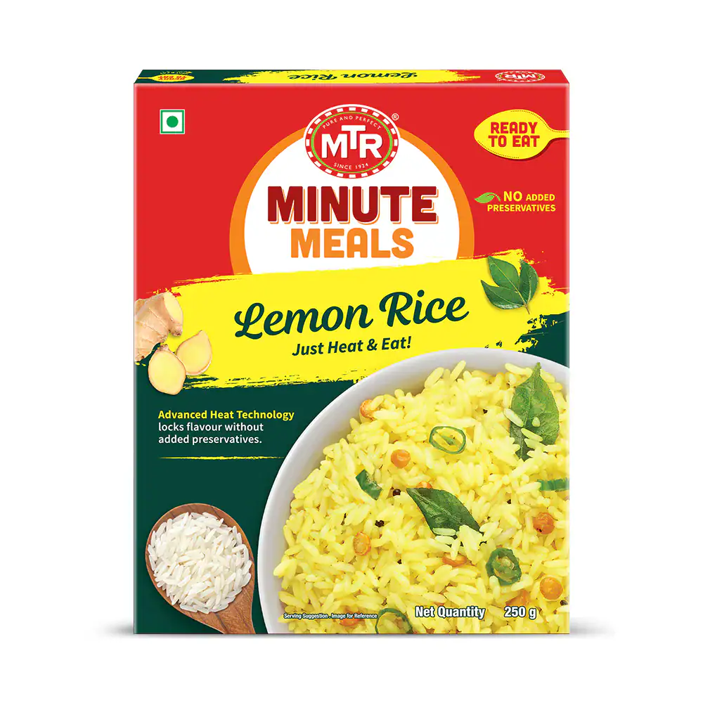Asiatischer Lebensmittelladen - Fertiges Lemon Rice in Packung.