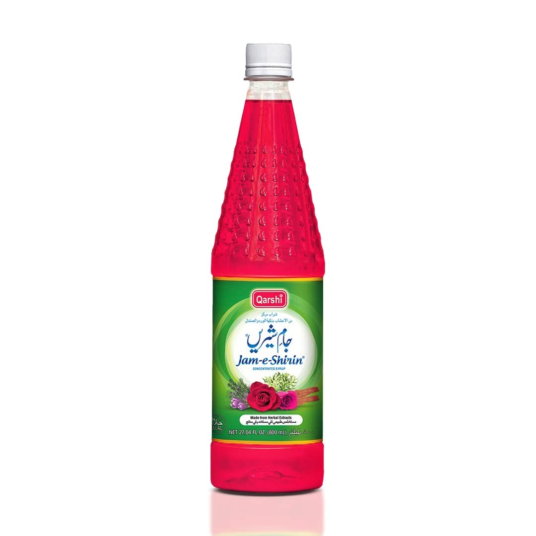 Asiatische Lebensmittel Online-Shop, QARSHI Jam e Shirin 800ml, süßer Sirup in Flasche.
