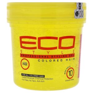 ECO Colored Hair Gel in gelber Dose, für alle gefärbten Haare, 473ml, asiatischer Online-Shop.